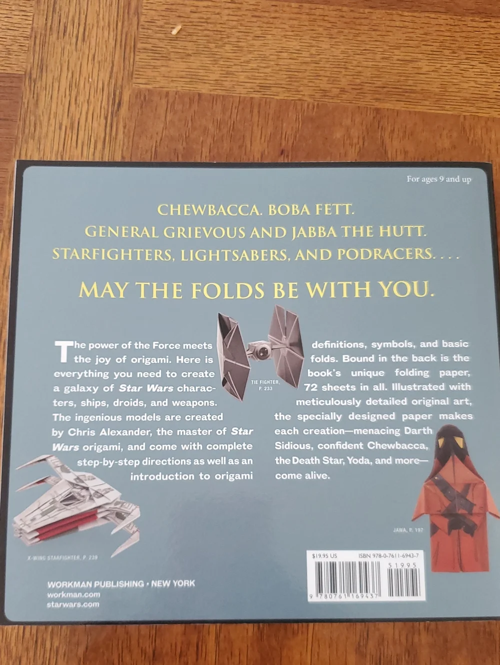 Star Wars Origami Book by - Gray